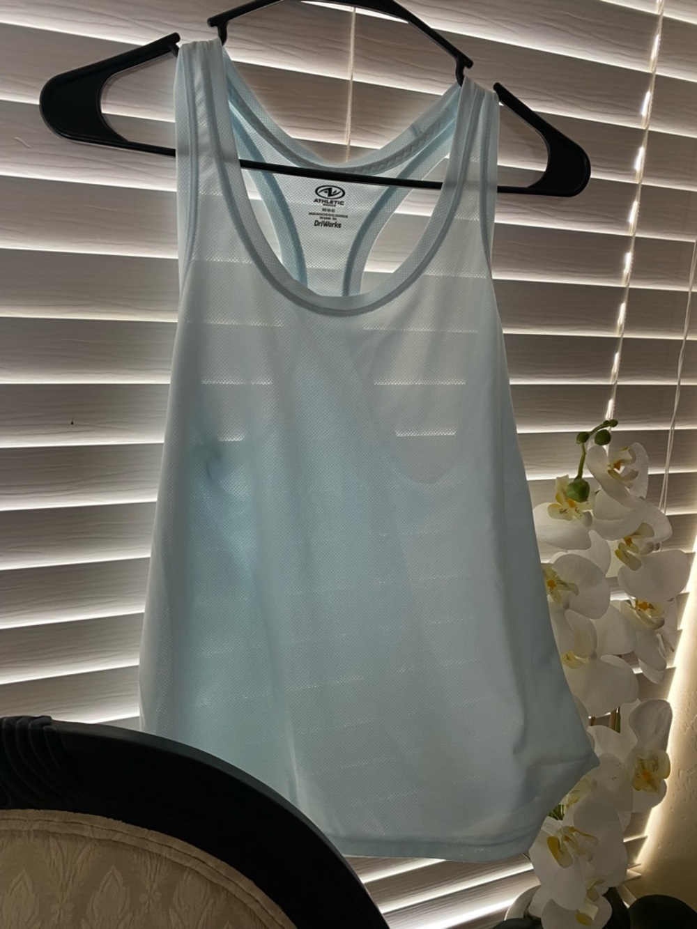 Athletic Works Pale Blue Racerback Mesh Tank